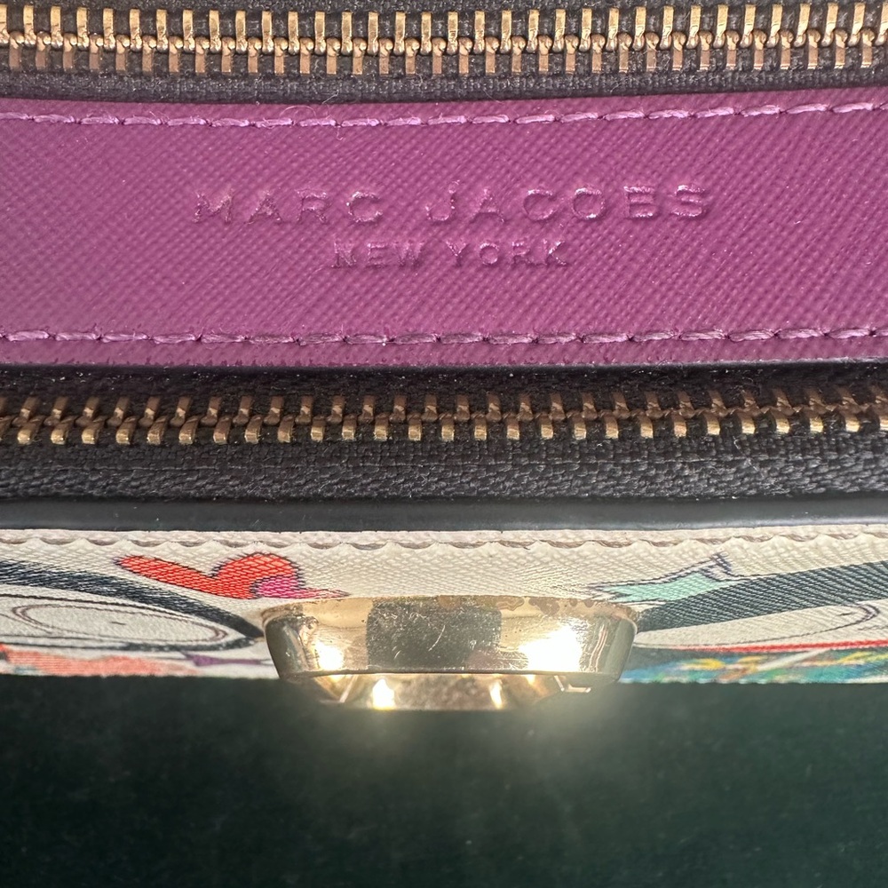 Marc Jacobs X Anna Sui. Purple and Gold Accent Bag - Picture 3 of 6